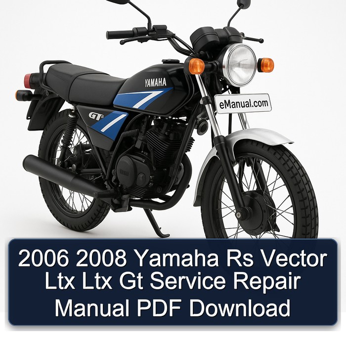 Yamaha GT RS Vector Ltx Service Repair Workshop Manual PDF