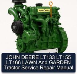 John Deere LT133 LT155 LT166 Lawn Garden Tractor Service Repair Workshop Manual PDF