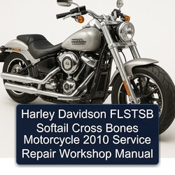2010 Harley Davidson Softail Flstsb Cross Bones Motorcycle Service Repair Workshop Manual PDF