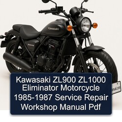 1985-1987 Kawasaki Eliminator ZL900 ZL1000 Motorcycle Service Repair Workshop Manual PDF
