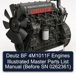 Deutz BF Series 4m1011f Engines Illustrated Master (before SN 0262361) Parts Catalog PDF