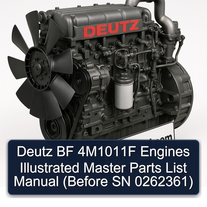 Deutz BF Series 4m1011f Engines Illustrated Master (before SN 0262361) Parts Catalog PDF