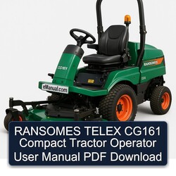 Ransomes Telex CG161 Compact Tractor Operator User Service Repair Workshop Manual PDF