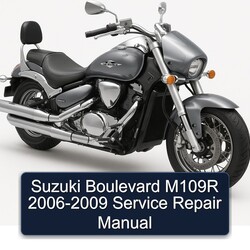 2006-2009 Derbi Boulevard Suzuki M109R Service Repair Workshop Manual PDF