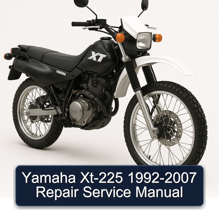 1992-2007 Yamaha XT Models XT-225 Service Repair Workshop Manual PDF
