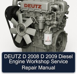 2008-2009 Deutz 2008 2009 D Diesel Engine Service Repair Workshop Manual PDF