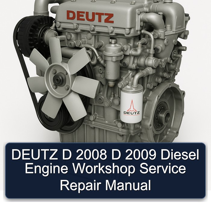 2008-2009 Deutz 2008 2009 D Diesel Engine Service Repair Workshop Manual PDF