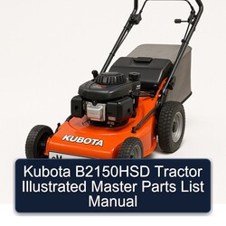 Kubota B2150HSD Tractor Illustrated Master Parts Catalog PDF