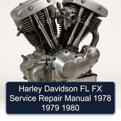 1978-1980 Harley Davidson FL Models FX Service Repair Workshop Manual PDF