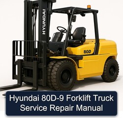 Hyundai 80D-9 Forklift Truck Service Repair Workshop Manual PDF