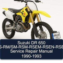 1990-1993 Suzuki DR Series 650 Rs-rm/sm-rsm-rsem-rsen-rsep Service Repair Workshop Manual PDF