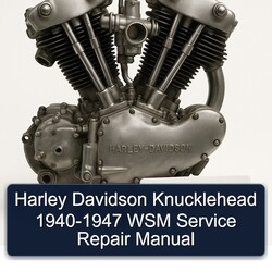 Harley Davidson Knucklehead 1940-1947 WSM Service Repair Workshop Manual PDF