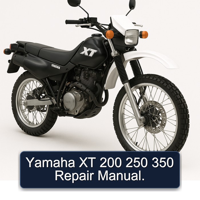 Yamaha XT Models 200 250 350 Service Repair Workshop Manual PDF