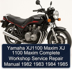 1982-1985 Yamaha XJ Models XJ1100 Maxim 1100 Service Repair Workshop Manual PDF