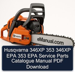 Husqvarna 346XP 353 EPA Parts Catalog PDF