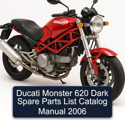 2006 Ducati 620 Monster Dark Spare Catalog Parts PDF
