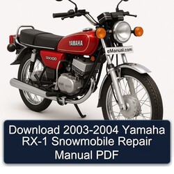 2003-2004 Yamaha RX-1 Snowmobile Service Repair Workshop Manual PDF