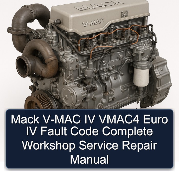 Mack V-MAC IV Vmac4 Euro Fault Code Service Repair Workshop Manual PDF