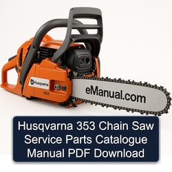 Husqvarna 353 Chain Saw Parts Catalog PDF