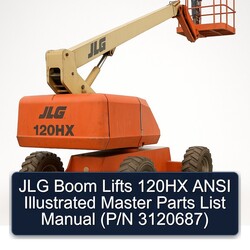 JLG Boom Lifts 120HX Ansi Illustrated Master (p/n 3120687) Parts Catalog PDF