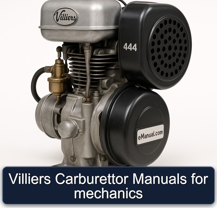 Villiers 444 Carburettor Mechanics Service Repair Workshop Manual PDF