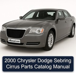 2000 Chrysler Sebring Dodge Cirrus Parts Catalog PDF