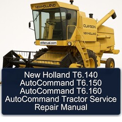 New Holland T6.140 Autocommand T6.150 T6.160 Tractor Service Repair Workshop Manual PDF