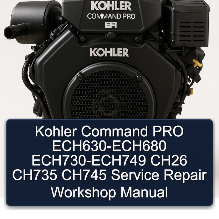 Kohler Command Pro EFI Models Ech630-ech680 Ech730-ech749 CH26 CH735 CH745 Service Repair Workshop Manual PDF