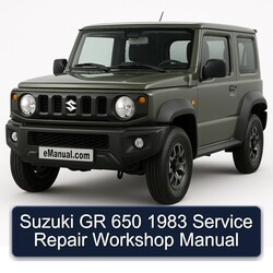 1983 Suzuki GR Models 650 Service Repair Workshop Manual PDF