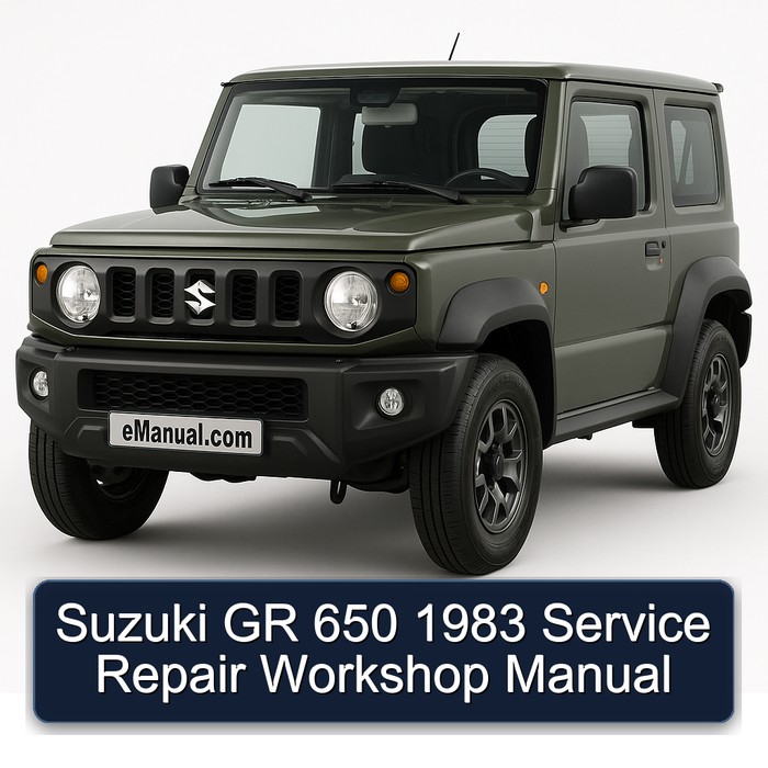 1983 Suzuki GR Models 650 Service Repair Workshop Manual PDF