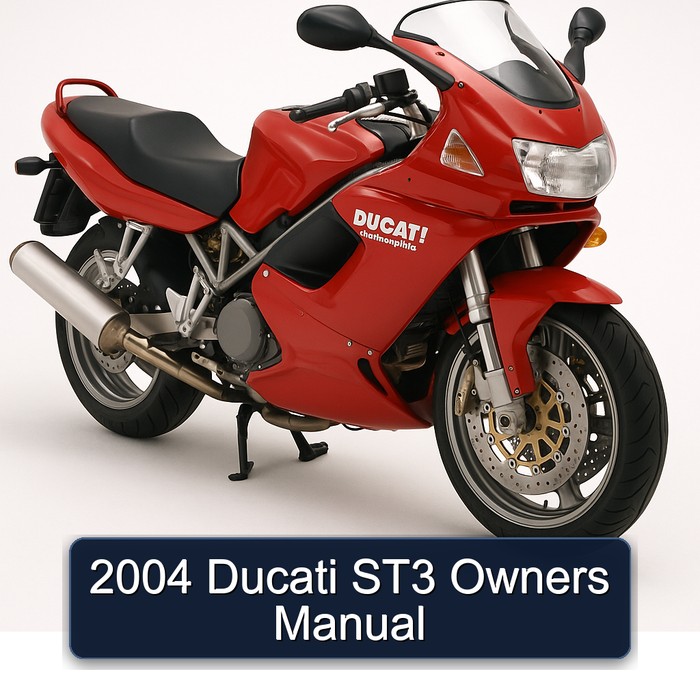 2004 Ducati Sporttouring / ST Models ST3 Owners Owner's Manual PDF