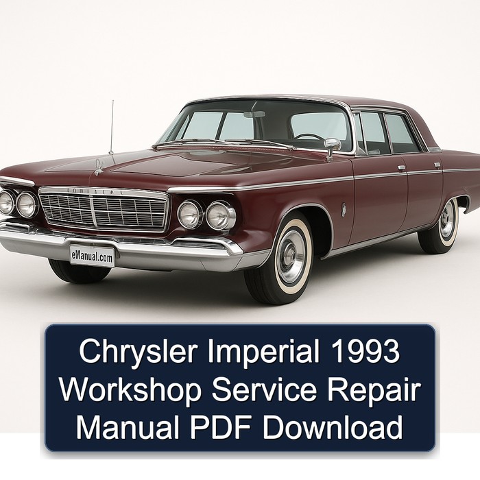 1993 Chrysler Imperial Service Repair Workshop Manual PDF