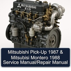 1987-1988 Mitsubishi S 4 Series PICK-UP Mitsubisi Montero / Service Repair Workshop Manual PDF