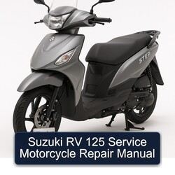 Suzuki RV Series 125 Motorcycle Service Repair Workshop Manual PDF