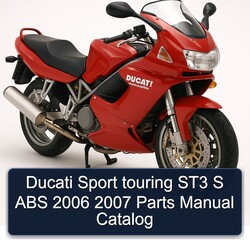 2006-2007 Harley Davidson Touring Ducati Sport ST3 S ABS Parts Catalog PDF