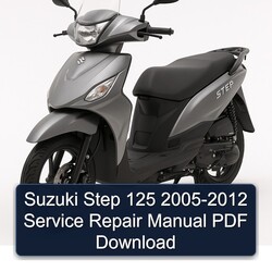 2005-2012 Suzuki UY Step Models 125 Service Repair Workshop Manual PDF