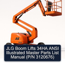 JLG Boom Lifts 34HA Ansi Illustrated Master (p/n 3120676) Parts Catalog PDF