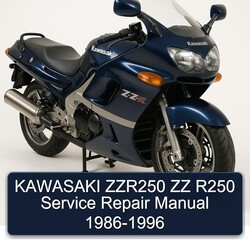 1986-1996 Kawasaki ZZ R Series ZZR250 R250 Service Repair Workshop Manual PDF