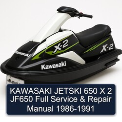 1986-1991 Kawasaki Jetski 650 X 2 JF650 Service Repair Workshop Manual PDF