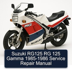 1985-1986 Suzuki RG Series RG125 125 Gamma Service Repair Workshop Manual PDF