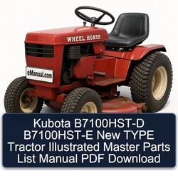 Kubota B7100hst-d B7100hst-e New Type Tractor Illustrated Master Parts Catalog PDF