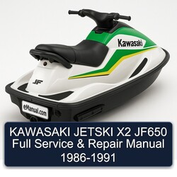 1986-1991 Kawasaki Jetski X2 JF650 Service Repair Workshop Manual PDF