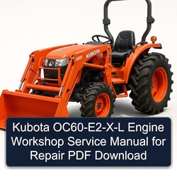 Kubota Oc60-e2-x-l Engine Service Repair Workshop Manual PDF