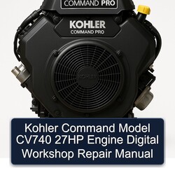Kohler Command Pro Models Model CV740 27HP Engine Digital Service Repair Workshop Manual PDF
