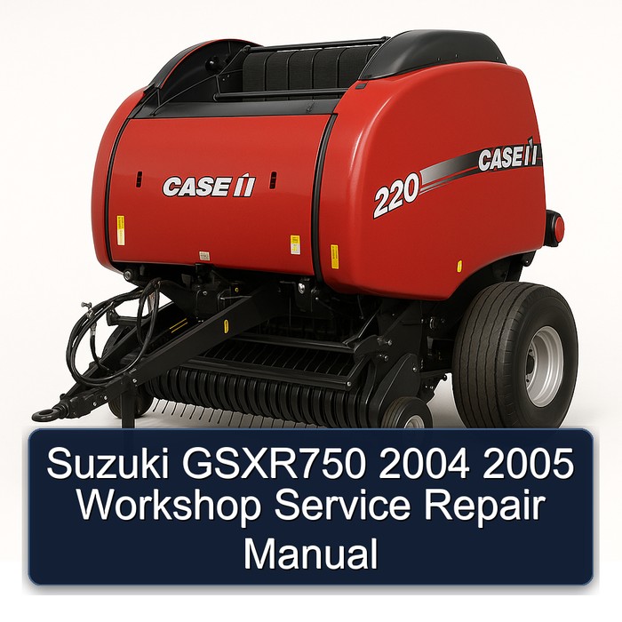 2004-2005 Suzuki K125 Gsxr750 Service Repair Workshop Manual PDF