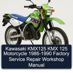 1986-1990 Kawasaki KMX Models KMX125 125 Motorcycle Service Repair Workshop Manual PDF