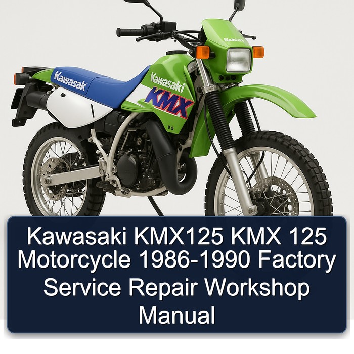 1986-1990 Kawasaki KMX Models KMX125 125 Motorcycle Service Repair Workshop Manual PDF
