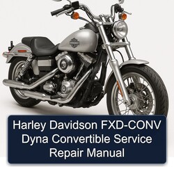 Harley Davidson Model 125 FXD-CONV Dyna Convertible Service Repair Workshop Manual PDF