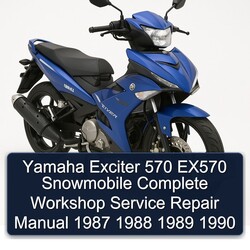 1987-1990 Yamaha Exciter 570 EX570 Snowmobile Service Repair Workshop Manual PDF