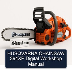 Husqvarna Chainsaw 394XP Digital Service Repair Workshop Manual PDF